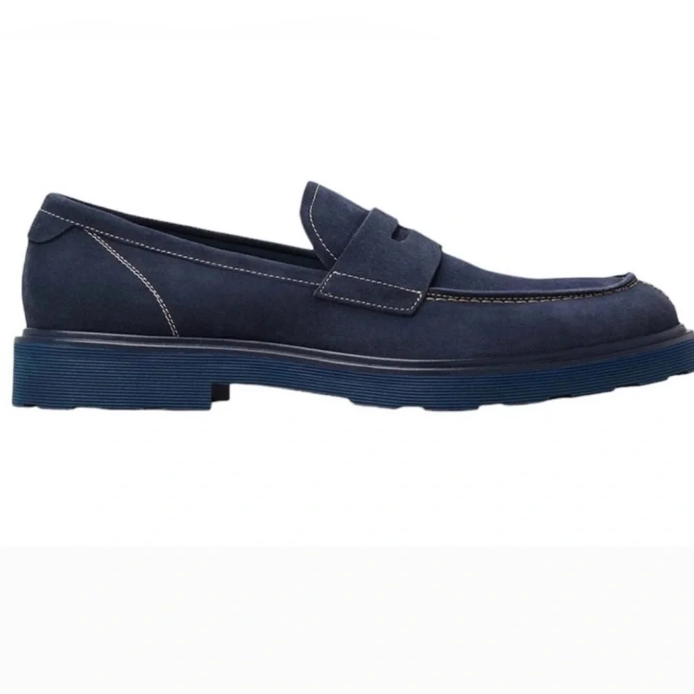 Good Man Brand Men’s Navy Lexington Loafer 10 Navy Blue Suede NEW $228 Casual